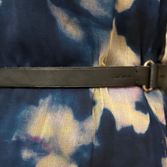 New Ralph Lauren Collection Black Leather Wide Art Deco Corset Belt SS Buckles S - Picture 4 of 5